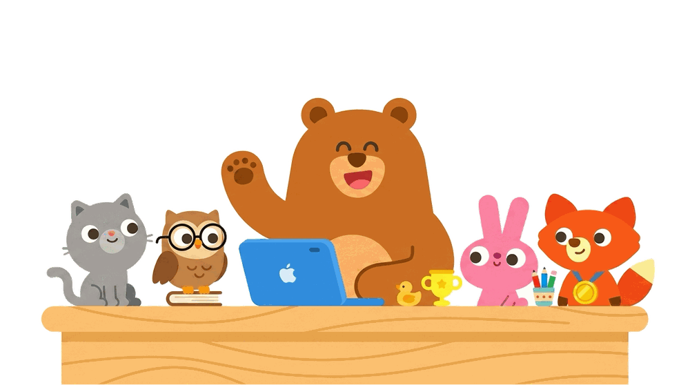SpineOWL Studio Friends Working at Desk
