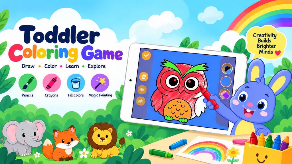 Toddler Kids Colouring Games artwork